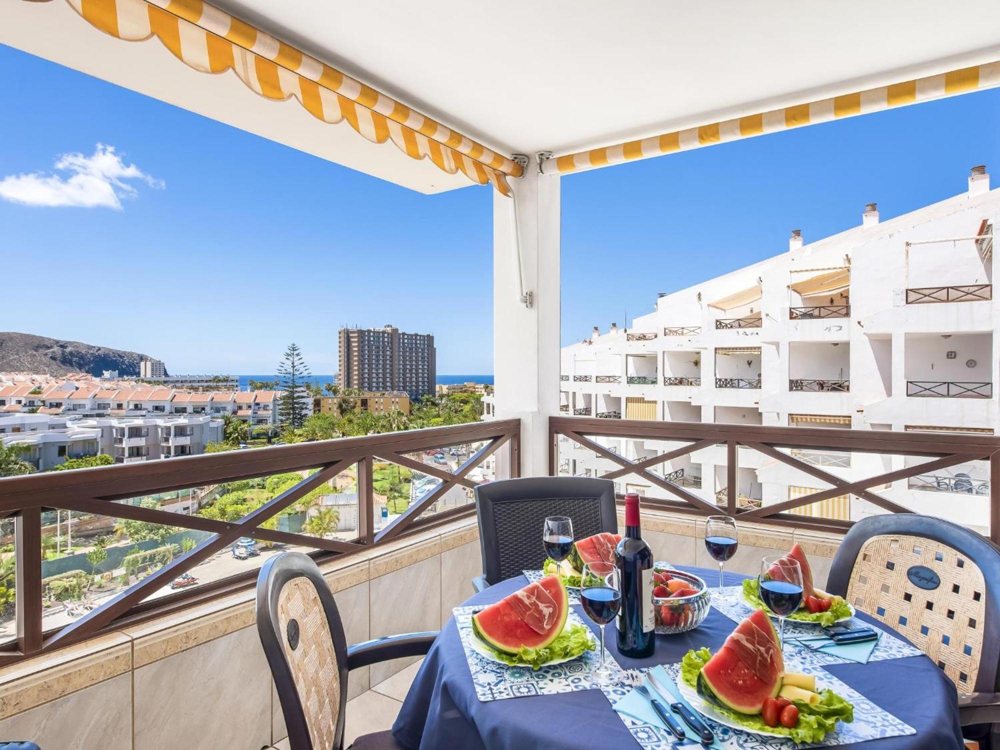 228 Chic Studio 'San Marino' Spectacular Terrace Лос Кристианос Экстерьер фото